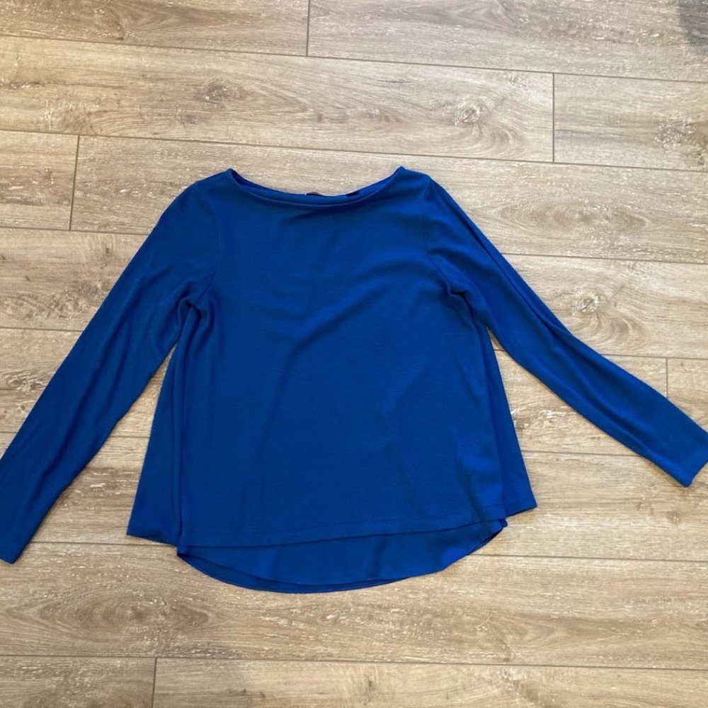 Lands' End Split-Back Long Sleeved Shirt Size 2-4